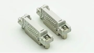 DVI Connector Right Angle DIP Female With Selective Gold Plating and Riveting Including Screws White 29P