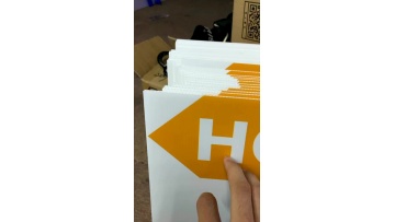 Manufactory Hot Selling Wholesale Custom Coroplast Yellow Warning Fluted Plastic Blank Yard Corrugated Hollow Pp Sign With Stake1