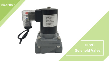 1/2'' Anti Corrosive CPVC Solenoid Valve For Acid Alkali Chemical Liquid 220V 110V 24V 12V