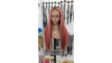 Wholesale wigs 100% human hair vendors virgin hair straight 13x6 hd lace front wigs for black woman Brazilian highlight wig1