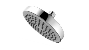 Bathroom 6 Inches Round High Pressure Rainfall Chromed Plated Top Shower Sprayer With Swivel Joint1