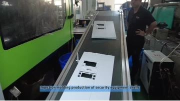 Injection molding production of security equipment
