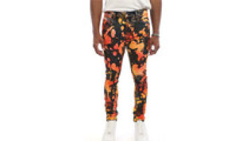 Custom High Quality Jeans Jacket For Man Style Tie-Dye Splash Dot Denim jeans1
