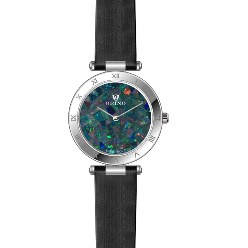 Opal gem stone watch