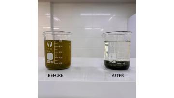 wastewater test with polyaluminum chloride & polyacrylamide