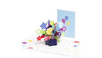 Birthday Gift Box Pop up Card