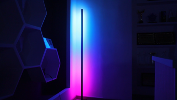 Nordic Modern Decorative LED Light Corner Standing RGB Corner Floor Lamp For Living Room1