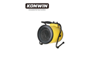 KONWIN 9000W Stainless Steel Industrial Heater and Utility Fan for Garage Use: IFH02B-901