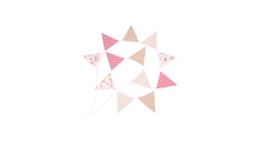 Factory direct sale various styles color custom reusable christmas halloween banner rainbow string bunting1
