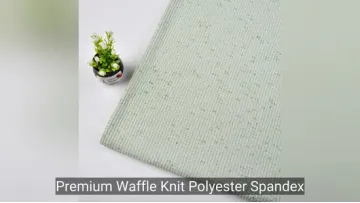 Premium Polyester Spandex Waffle Fabric for Comfortable Pajamas1