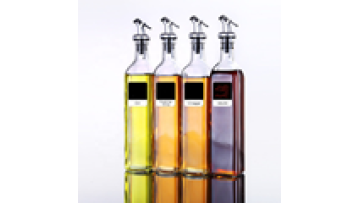 Wholesale Clear Olive Oil Bottle Square Glass Containers For Food Storage1