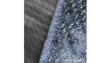 Silver Metalic Velvet Fabric