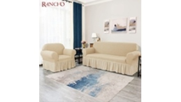 Colorful designs 100% polyester slipcover sofa with skirt cover sofa covers elastic stretch slipcover 3/2/1/1 sofa set covers1