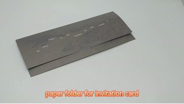 paper folder for invitation card