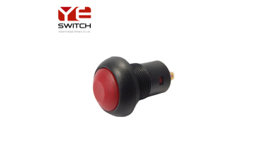 YESWITCH 12mm IP67 Self-lock Pushbutton Red Switch