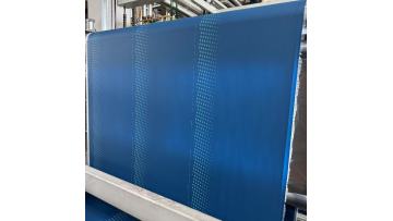 Livite 0.38mm dark blue PVC durable coated fabric swimming pool materials is in production.