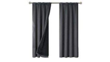 100% Blackout Curtains for Bedroom Thermal Insulated Lined Curtains 84 Inches Double Layer Curtain1