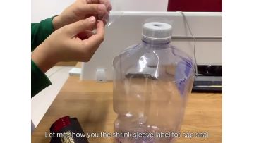 Cap shrink for water bottle