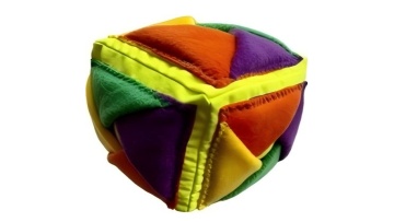 Colorful Squeaky Plush Ball - Product Demo