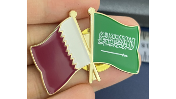 Flag enamel pin