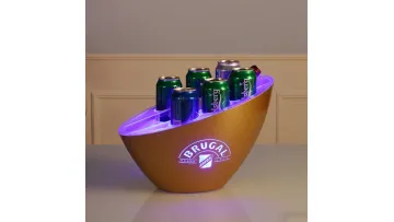 Chic LED Ice Bucket with Illumination for Refreshing Beverages1