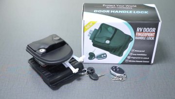 RV Accessories Zinc Alloy Travel Trailer Camper RV Keyless Entry Smart Fingerprint Lock1