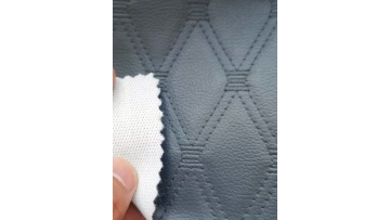Embossed Embroidery Quilted Diamond Stitching PU PVC Synthetic Leather for Car Seat Car Mat Furniture Decorative Bag Gloves