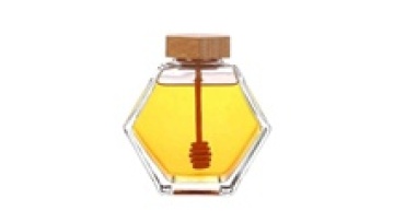 Clear Honey Pot Glass Honey Jar With Wooden Dipper And Cork Lid Cover For Home Kitchen1
