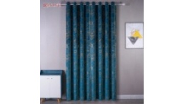 Latest design floral blackout velvet window curtain luxury soundproof velvet theater curtain for living room1