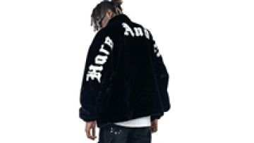 Custom New Design Plus Size Outdoor Jacket Men Fleece Chenille  Zip Up Oversized Jacket1