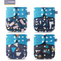 Elinfant Eco-friendly Diaper Adjustable Reusable Coffee Fiber Diaper Pocket Fit 3kg~15kg Baby Nappies LABS Pants Waterproof Pul