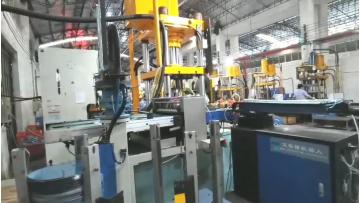 automation line for cover of waste bin
