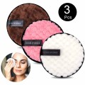 Makeup Remover Reusable Puff Cotton Pad Skin Microfiber Facial Care Towel Wipes Washable Cottons Face Cleansing Double layer