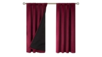Living Room Ready Made Wholesale 100% Blackout Solid Color Bedroom Curtains1