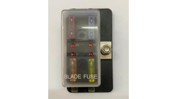 4 Way Circuit Standard Blade Fuse Box with led 