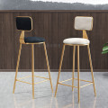 Modern Chair Light Luxury Ins Bar Chair Bar Stools Leisure Chair Minimalist Bar Stool Backrest High Stool Dresser Table Chairs