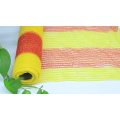 orange yellow safety barrier mesh