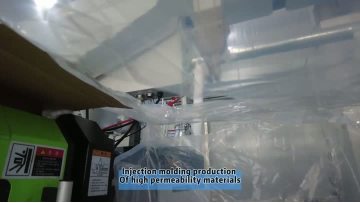 Injection molding production of high perme