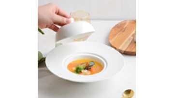 CHAODA French Style Ceramic Plates and Soup Bowls Set1