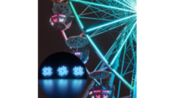 24V Waterproof LED Point Light for Amusement - Comaleon Led Cabochon Funfair Light1
