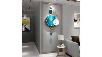 Large Modern Silent Metal Wall Clock
