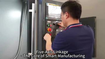 Five axis machine tool display