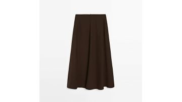 Women's French elegant casual style hanging trumpet skirt