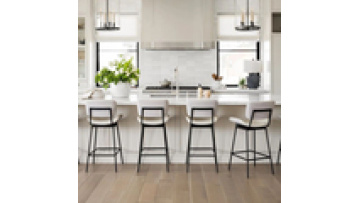 free sample wholesale household ironwork  Leather cushion home  bar dining kitchen restaurant  high bar chair1