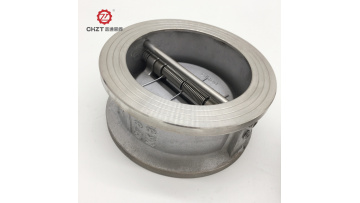 Wafer double flap check valve