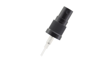 18/415 Black Ribbed Skirt Fine Mist Sprayer