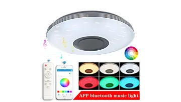 Bluetooth Smart LED Ceiling Light with Colorful Sound Control1