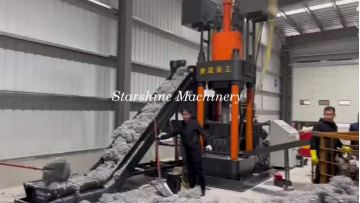aluminum turnings briquetting press