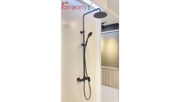 Matte Black Slim Style Shower Set
