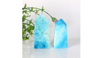 New Natural Gemstone Blue Aragonite Tower Natural Crystal Point for Sale1